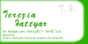 terezia hattyar business card